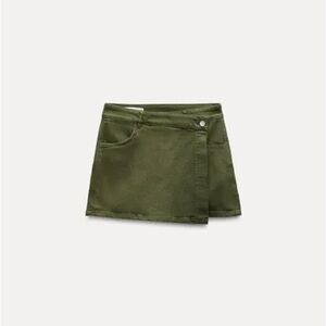 Olive Green Mini skirt